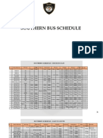 Southern Bus Schedule PDF