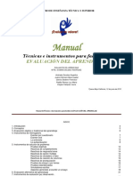 Manual de Técnicas e Instrumentos Para Facilitar La EVALUACIÓN DEL APRENDIZAJE