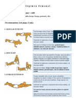 Régimen Semanal.: Lunes y Jueves: Tren Superior + ABS