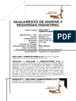 Reglamento Higiene Seguridad Industrial Anclajes Cimentaciones