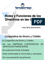 Roles y funciones de los directivos y gerentes en las COOPAC