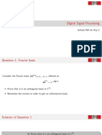 Digital Signal Processing: Solved HW For Day 2