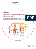 A Level Maths Syllabus PDF