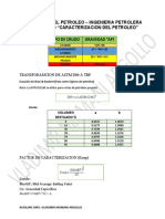 Formulario de Caracterización Del Petróleo