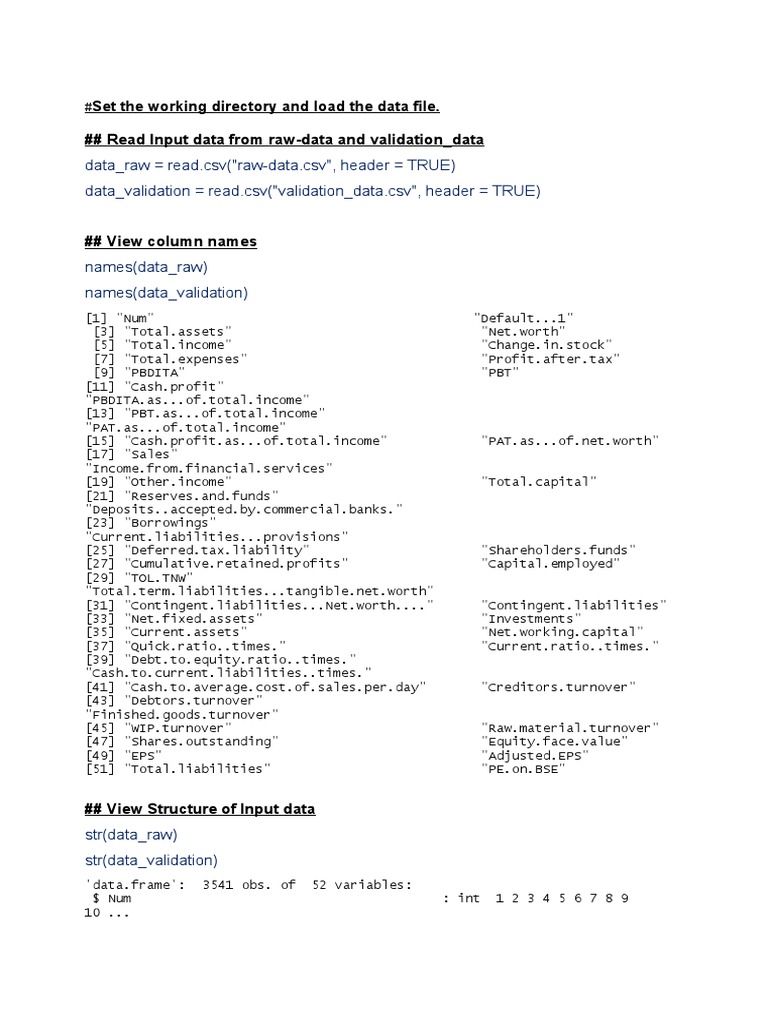 Knitted R Code - FRA Project | PDF | Revenue | Investing