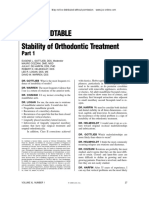 JCO Roundtable Retention in Orthodontics1