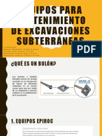 Equipos de Sostenimieento para Perforaciã N Subterrã Nea y Equipos de Perforaciã N Diamantina