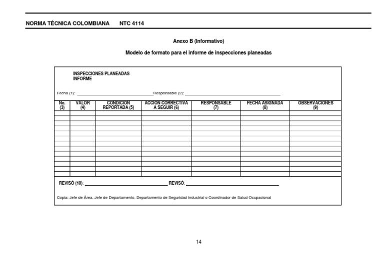 NTC 4114 Realizacion de Inspecciones Planeadas ICONTEC-16 PDF | PDF