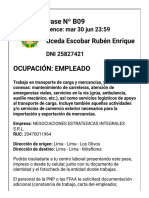 Solicitud de Pase Personal Laboral