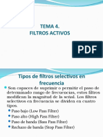 Presentacion Tema 4. FILTROS ACTIVOS 1 - 2020 Clase