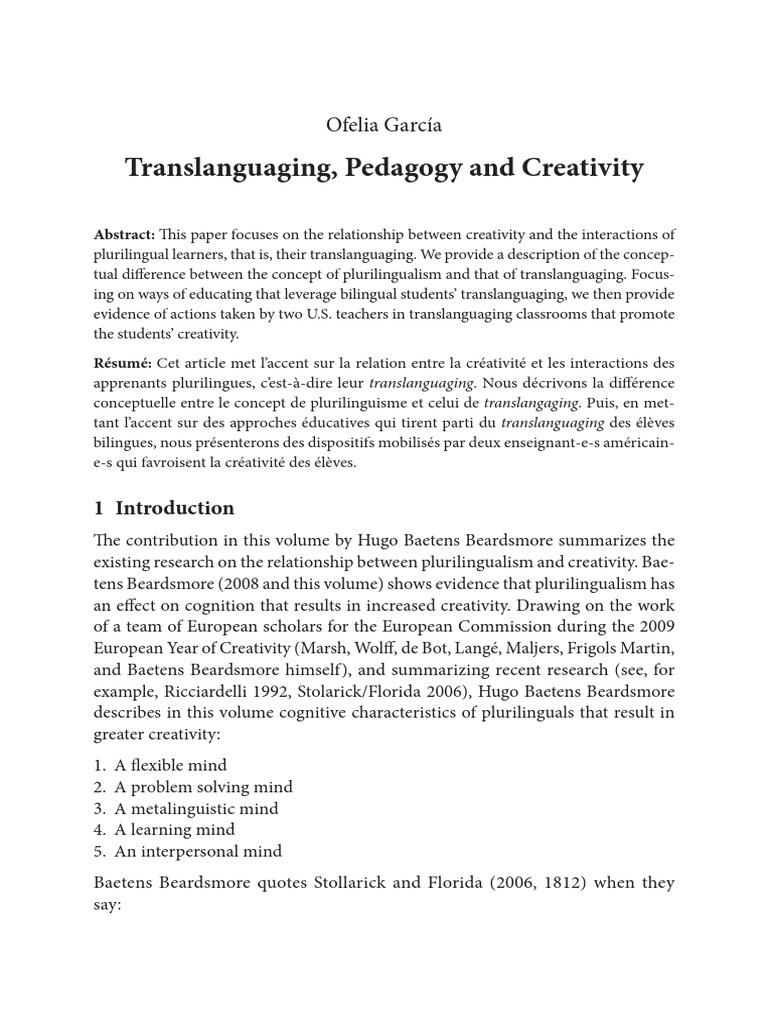 TRANSLANGUAGING IN BILINGUAL EDUCATION GARCIA visual data 3