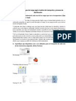 Ubicación de Los Tipos de Carga Según Medios de Transporte y Proceso de Distribución