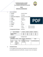 Silabus Teorias de La Personalidad