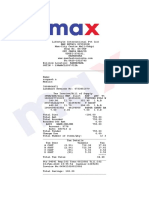 Max-City Centre Mall-Udupi Shop No. E6-UGF Tax Invoice