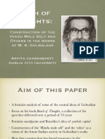 Bunch of Thoughts:: Construction of The Hindu Male Self and Others in The Works of M. S. Golwalkar