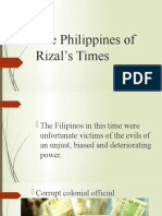 The Philippines of Rizal's Times