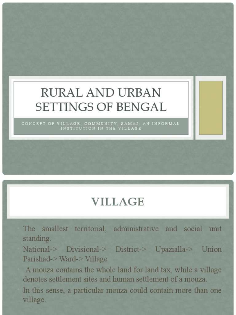 Village Community Dynamics in Bengal | PDF | Kinship | Family