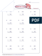 Addition Drill: 15 Problems