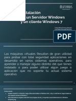 EF1 Instalación de Un Servidor Windows y Un Cliente Windows 7