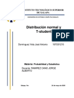 Distribución Normal y T-Student PDF