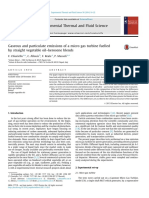 Experimental Thermal and Fluid Science: F. Chiariello, C. Allouis, F. Reale, P. Massoli