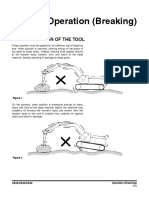 Operation (Breaking) : Proper Position of The Tool