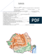 Recapitulare Finala - Geografia Romaniei PDF