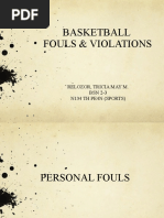 Basketball Fouls & Violations: Relozor, Tricia May M. BSN 2-3 N134 TH Pe4N (Sports)