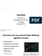 Vaccines: Biology W3310/4310 Virology Spring 2016