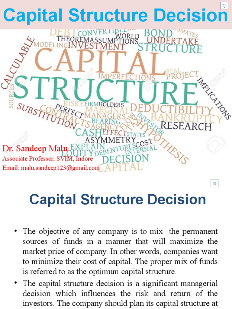 Understanding Capital Structure Decisions | PDF | Capital Structure ...