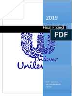 Final Project: NAME: - Sujith Suresh UID: - 2019-2105-0001-0007 Unilever
