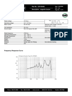 CST-934AS Magnetic Buzzer Spec Sheet