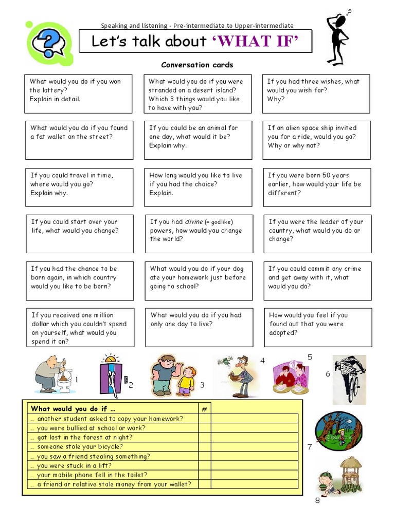 Lets Talk About What If Fun Activities Games - 4488 | PDF