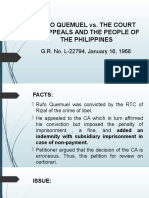 Rufo Quemuel vs. The Court of Appeals and The People of The Philippines