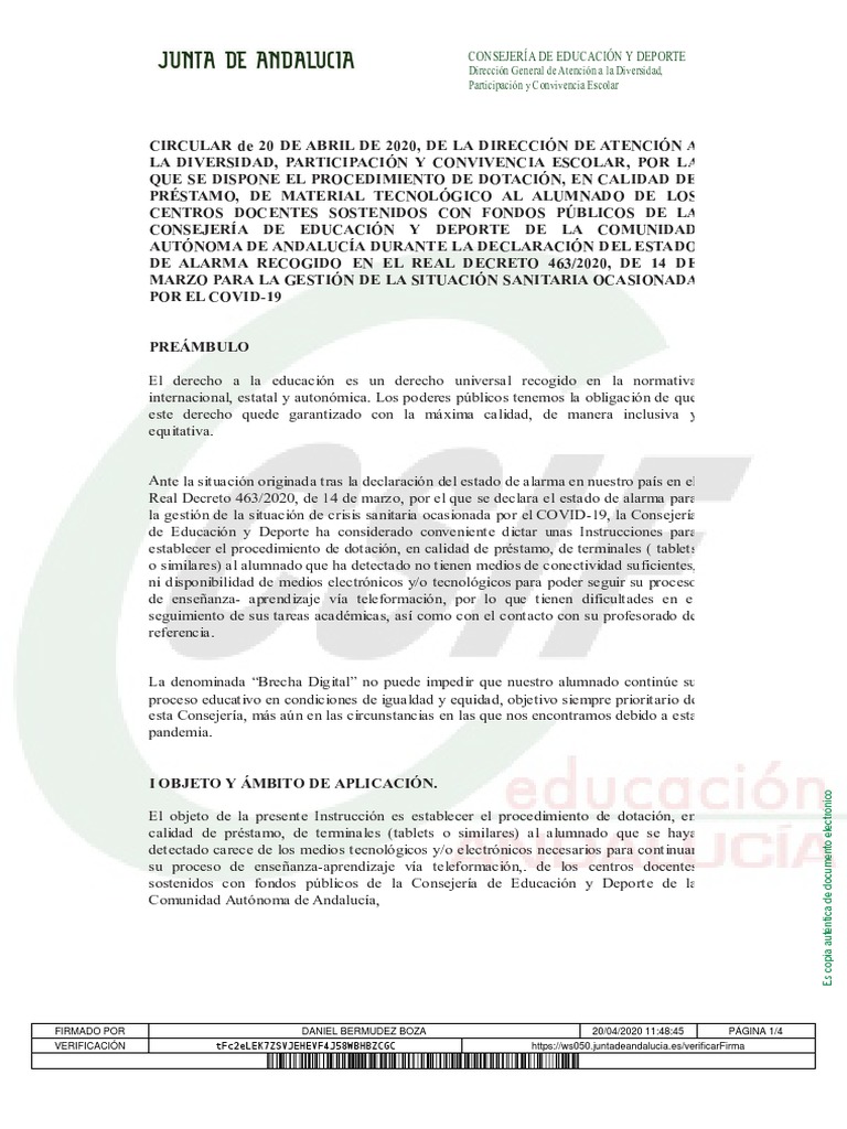 Instrucciones Dotacion Terminales Pdf