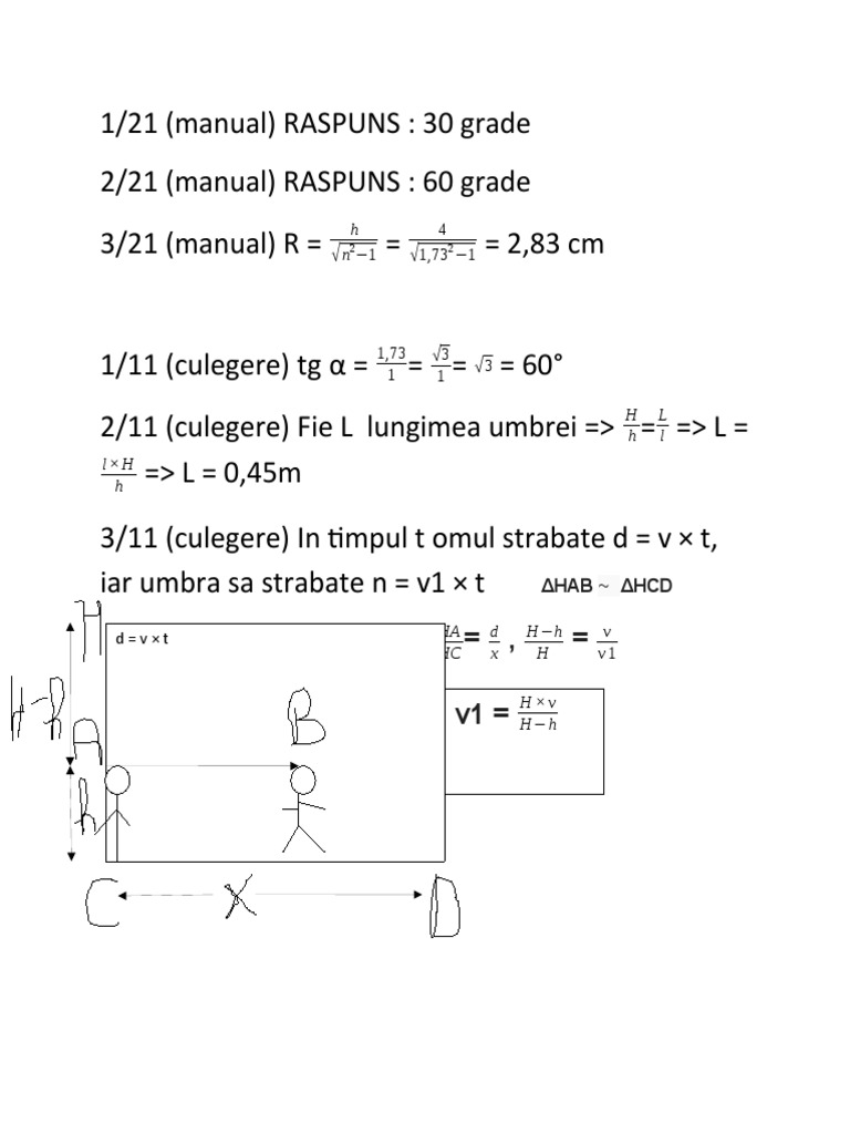 Math Solutions for Shadow Calculations | PDF