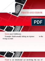 Fraud and Error