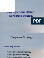 Strategy Formulation Corporate Level Strategies