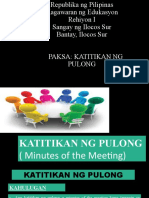 Ang Katitikan NG Pulong