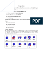 Position Prepositions