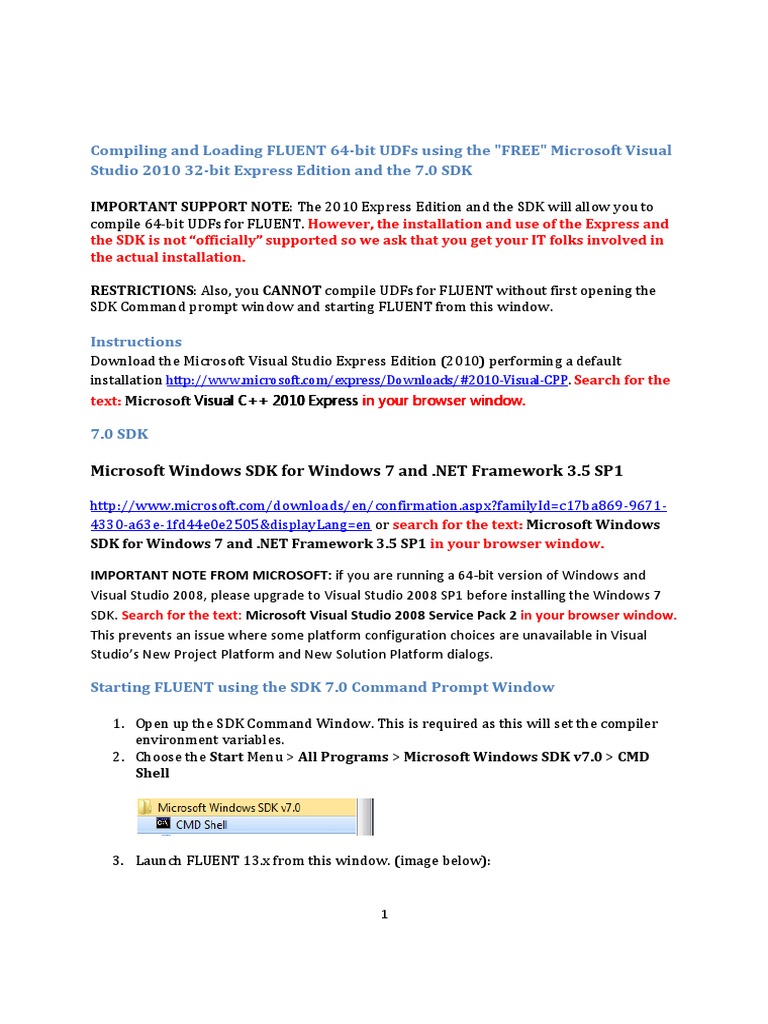 316 Compiling And Loading Fluent 64 Using Sdkx Pdf
