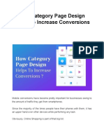 How Category Page Design Helps To Increase Conversions