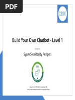 Build Your Own Chatbot - Level 1: Syam Siva Reddy Peripeti