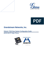 Grandstream Networks, Inc.: Mobotix T24S Door System Configuration Guide GXV3140 IP Video Phone