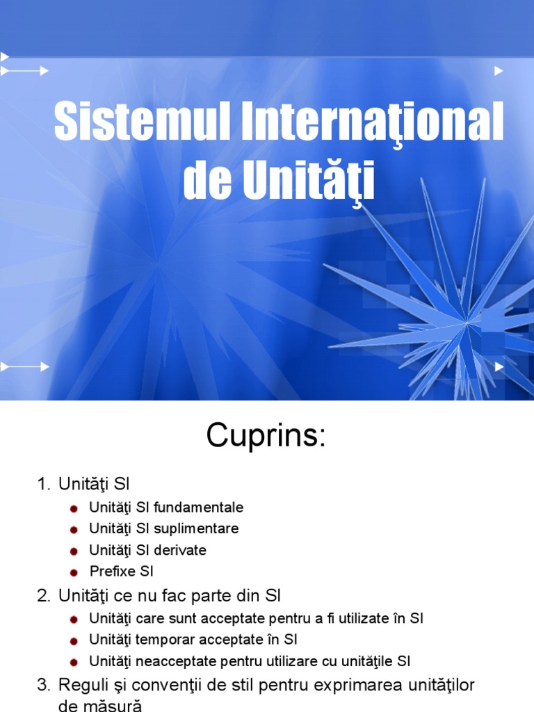 02 Sistemul International de Unitati | PDF