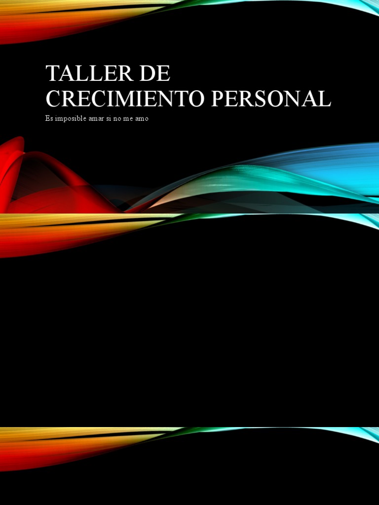Taller de Crecimiento Personal | PDF