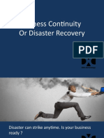 Business Continuity or Disaster Recovery