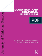 Education and Cultural Pluralism 2017 PDF
