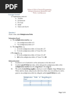 Concepts Covered: Advanced Object-Oriented Programming Attempt All Questions (Individual Work) Week 1: Lab Exercises