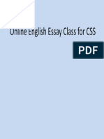 Online English Essay Class For CSS: Starting From 18 April 2020